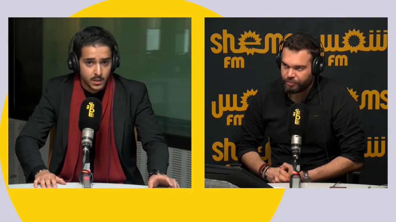 Riadh Hamamma, guest in the Shems FM studio